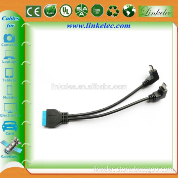 Copper conductor foil shield OD 4.2MM braid round usb 3.1 type c cable
